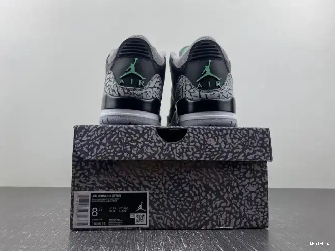 Reps TBkick 3 Jordan Green Air CT8532-031 Glow 0601